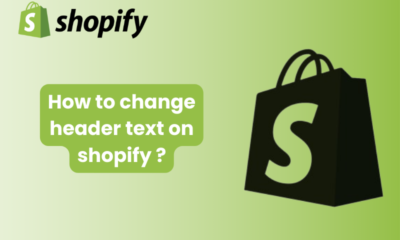 how to change header text on shopify