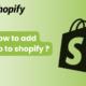 how to add video to shopify