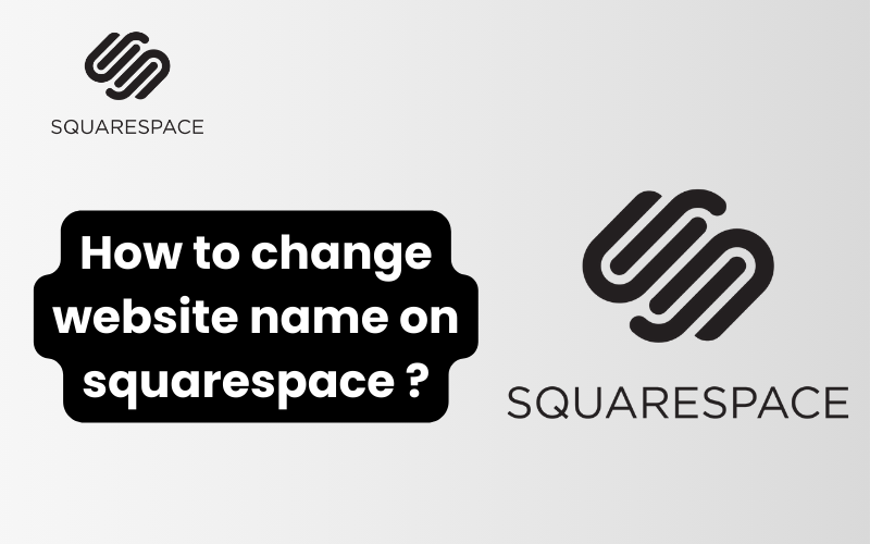 how to change website name on squarespace